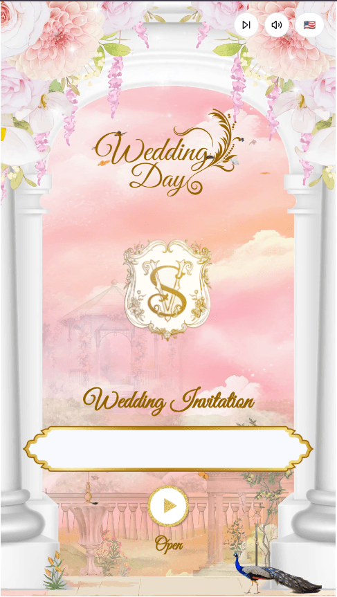 English template – invitation template preview 1 of 3